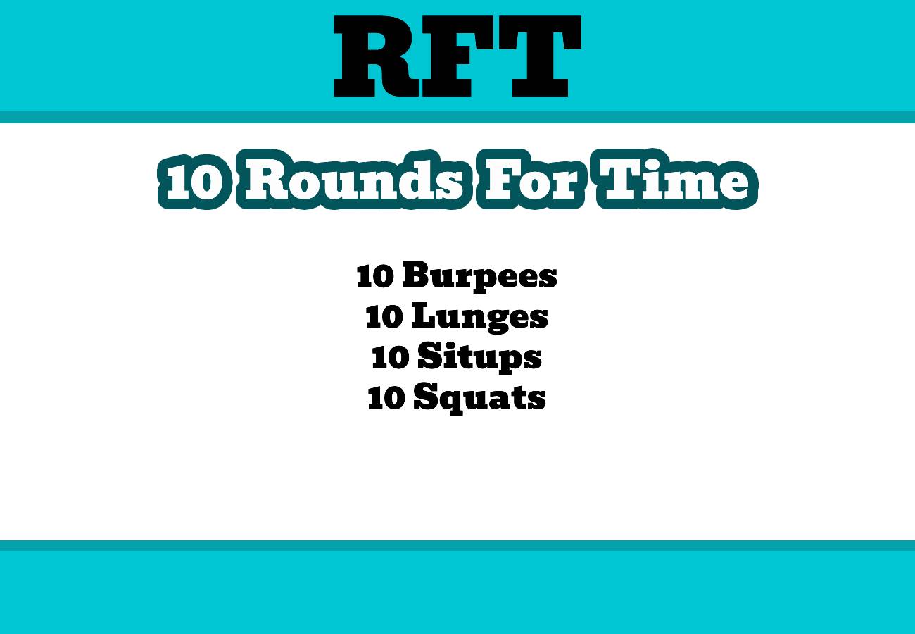 10/10/2023 – 10 RFT WOD – 10×10 Day