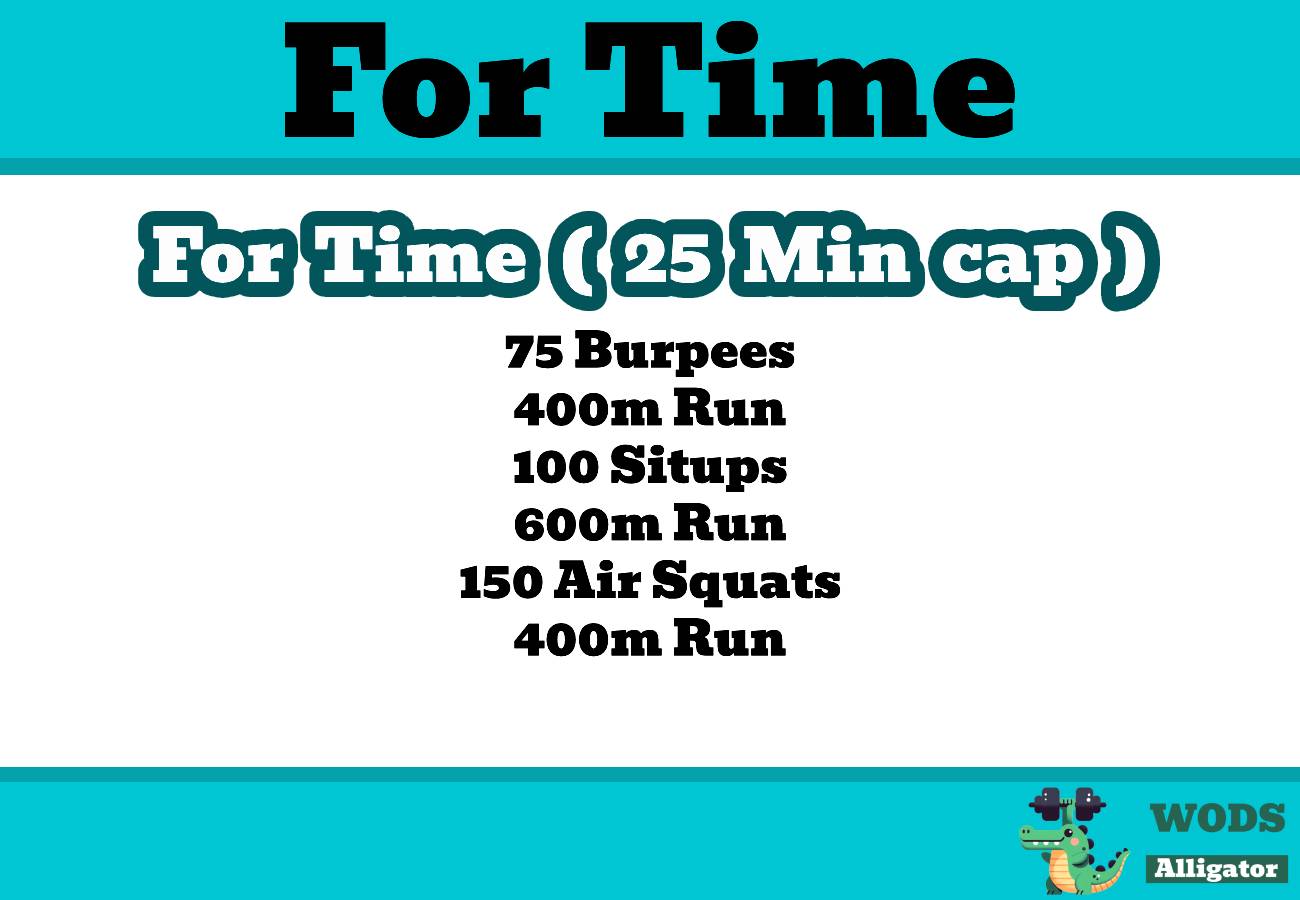 10/22/2023 – For Time – No Equipment Benny