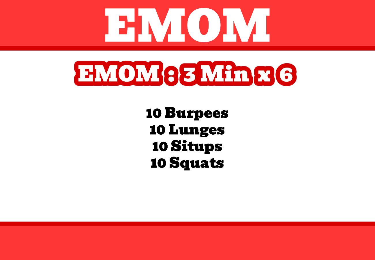 11/01/2023 – 6 Rounds EMOM