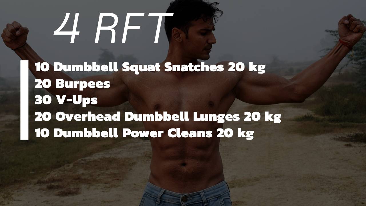 10/01/2023 – The Iron Burner Blitz – 4 RFT Dumbbell Workout